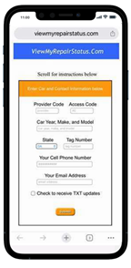 ViewMyRepairStatus.Com - Email and SMS Text